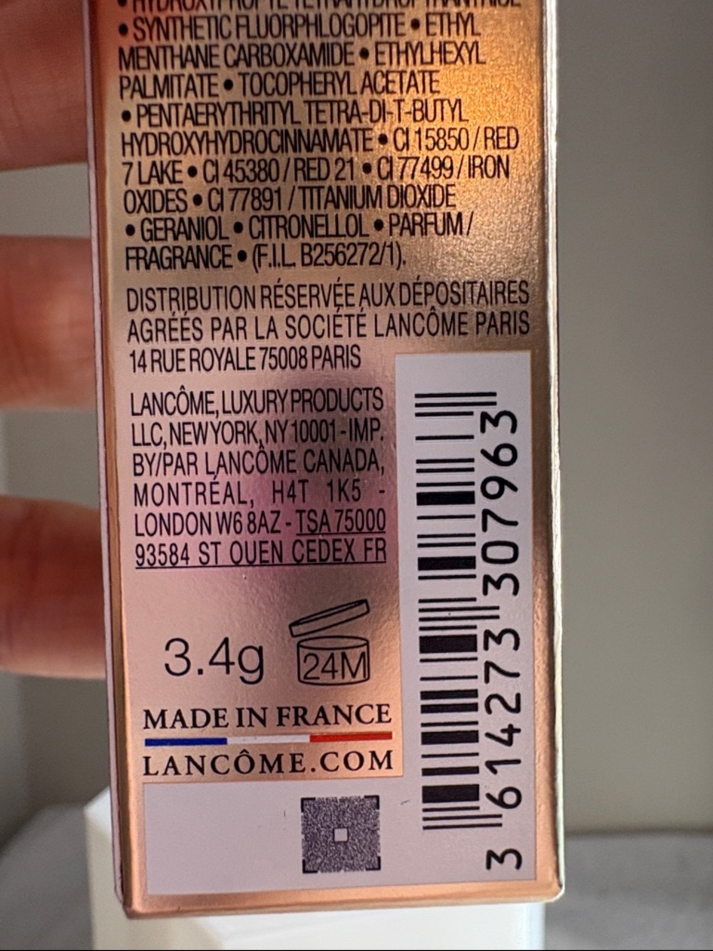 Lancôme L’Absolu Rouge Cream 1 Universelle BNIB - Picture 5 of 5